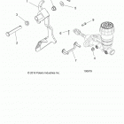 A17DAE57AM ACE 570 SP Brakes, pedal and master cylinder mounting