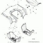 A17SES57C1/C2/C7/CL/SET57C1/C2 SPORTSMAN 570 TRACTOR Заднее крыло, сидение и подножки