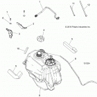 A17SES57C1/C2/C7/CL/SET57C1/C2 SPORTSMAN 570 TRACTOR Топливный бак