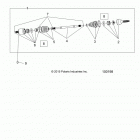 A17DAH57A5 ACE 570 HD EFI Drive train, front half shaft