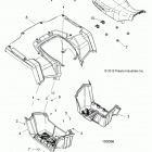 A16SEA45A1/A5/SEE45A1 SPORTSMAN 450 HO Заднее крыло, сидение и подножки