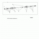 A17DCE87AU  900 ACE EPS XC Drive train, front half shaft