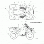 A17SHD57A9/AG/E57AS/E57AL SPORTSMAN 570 SP Кузов Наклейки