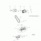 A17DCE87AU  900 ACE EPS XC Engine, oil pump and oil cooler