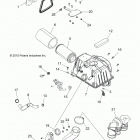 A17SXN85A5 SPORTSMAN 850 HIGH LIFTER Engine, air intake