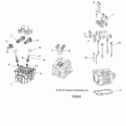 A17SUH57N5 SPORTSMAN 570 EFI UTE Engine, cylinder head, cams and valves