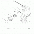 A17DAE57AM ACE 570 SP Engine, throttle body and fuel rail