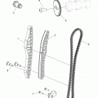 A17DAA50A7 ACE 500 SOHC Engine, cam chain and sprocket