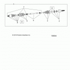 A16DAA32A1/A7 ACE 325 EFI Drive train, front half shaft