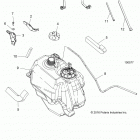 A17SEA50A1/A5/SEE50A1/SEG50A4 SPORTSMAN 450 HO Топливный бак