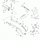 A17SES57C1/C2/C7/CL/SET57C1/C2 SPORTSMAN 570 TRACTOR Глушитель