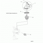 A17SEA50A1/A5/SEE50A1/SEG50A4 SPORTSMAN 450 HO Engine, thermostat and cover