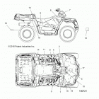 A17SWS57C1/C2 SPORTSMAN 570 X2 EPS TRACTOR Кузов Наклейки