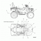 A17SJE57AU SPORTSMAN 570 SP TOURING Кузов Наклейки