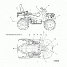 A17SDA57A1/L2/E57A2 SPORTSMAN TOURING 570 EFI/EPS Кузов Наклейки