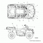A16SUC57C1 SPORTSMAN 570 EPS UTE QUAD Кузов Наклейки