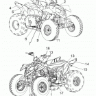 A16YAK11AD/AF OUTLAW 110 Кузов Наклейки