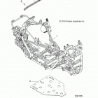 A16DAA57N1/E57NM  ACE 570 EFI MD Chassis, main frame and skid plate