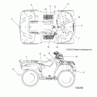 A16SHE57NM SPORTSMAN 570 SP MD Кузов Наклейки