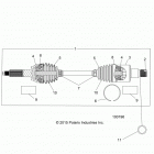 A16DAA57N1/E57NM  ACE 570 EFI MD Drive train, rear half shaft (to 4  /  25  /  16)