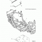 A16DAE87AL  900 ACE EFI EPS Chassis, main frame and skid plate