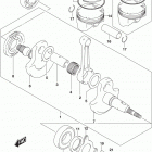 LT A400F,Z Коленвал