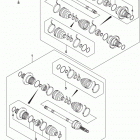 LT A500X,XZ Задний привод