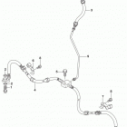 LT A500X,XZ Передние тормозные трубки