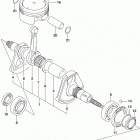 LT A750X,Z Коленвал