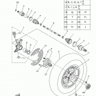 KODIAK 700 EPS 4WD SE YFM70KPSHL Переднее колесо