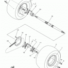 RAPTOR 700 YFM70RSBHO Заднее колесо