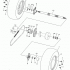 YFZ50 YFZ05YYXHL Rear axle wheel