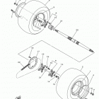 RAPTOR 700R SE YFM70RSSHB Заднее колесо