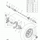 GRIZZLY EPS 4WD SE YFM70GPSHS Переднее колесо