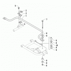 PROWLER 700 XT BLACK Sway bar assembly