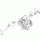 HDX 500 XT BLACK Case  /  belt cooling assembly