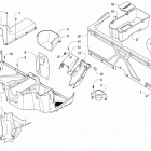 PROWLER 500 RED Console and floor panel assembly