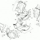 WILDCAT SPORT XT BLUE Console and floor panel assembly