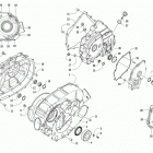 PROWLER 500 RED Clutch  /  v-belt  /  magneto cover assembly