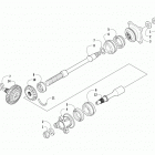 700 HDX XT RED Вторичный привод в сборе