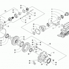 HDX 700 XT BLACK Front drive gearcase assembly (ser. #  302247 and above)