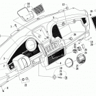 HDX 700 CREW XT GREEN Dash assembly