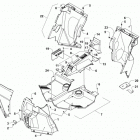 WILDCAT TRAIL RED Console and floor panel assembly