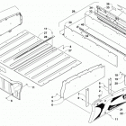 HDX 700 XT GREEN Cargo box and tailgate assembly