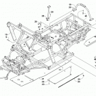 HDX 700 XT BLACK Frame and related parts (sn# 302247 and above)