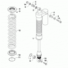 WILDCAT 4X Rear suspension shock assembly
