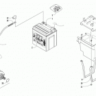 HDX 700 XT BLACK Battery and starter motor assembly (ser. #  302246 and b...