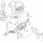 HDX 700 XT CAMO Air intake assembly  (ser. #  302246 and below)