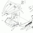 PROWLER 700 XT EPS Hood  /  front storage and side panel assembly