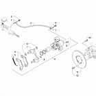 UTV500 Rear brake assembly